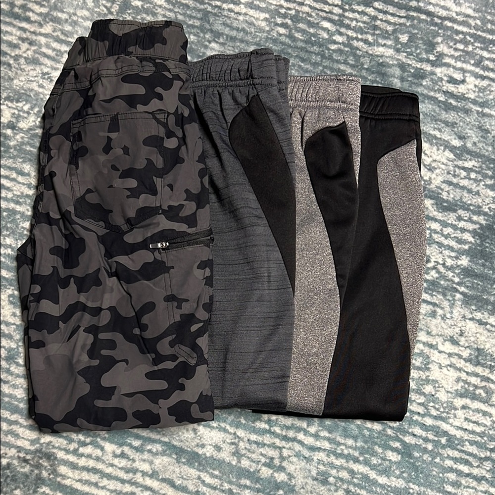 Kids Camouflage and Gray Jogger Pants Set
